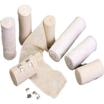 Medical Natural (Bleached) Plain Elastic Bandage Factory Direct