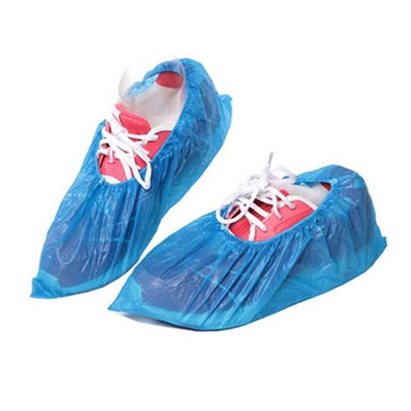 Factory Direct Sale Disposable Plastic PE CPE Shoe Cover with Different Sizes White Blue Color Available