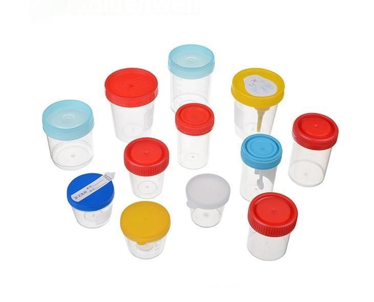 Lab Disposable Medical Stool Container with Spoon Manufacture