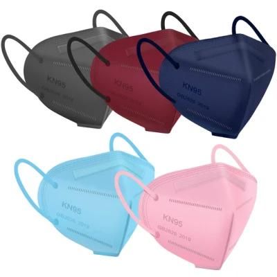 Disposable KN95 Masks 5-Layer Black Face Mask