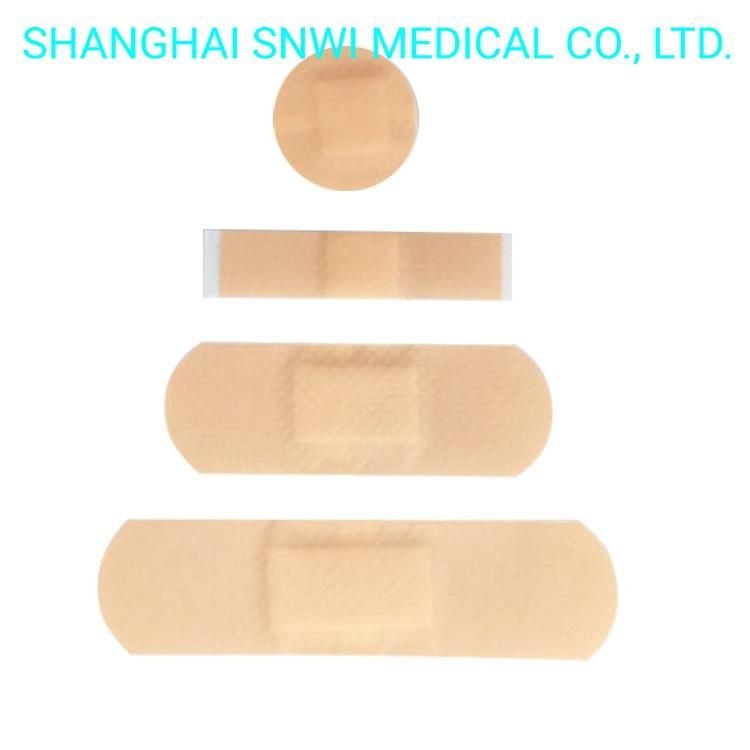 OEM 100% Cotton Medical Wound Care Fabric Adhesive Bandage Wound Plaster (Band Aid)