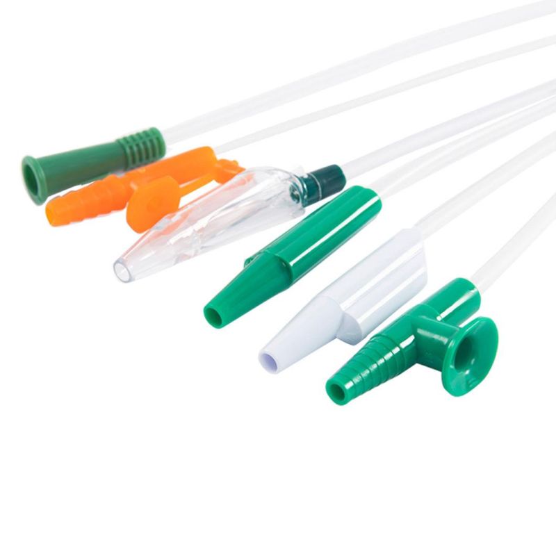 Medical Disposable Closed Straight Suction Catheter with Control Valve