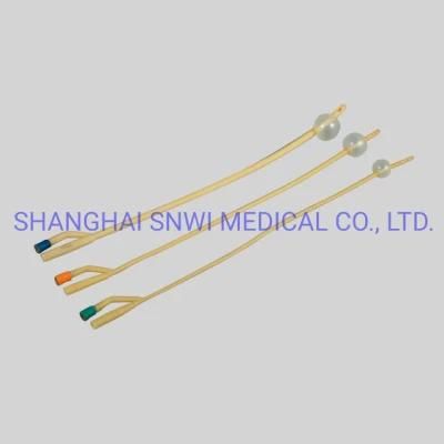 Medical Disposable Sterile Latex Foley Balloon Catheter for Silicone Coated