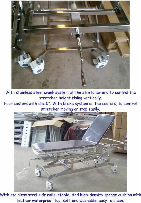 Stainless Steel Height Adjustable Stretcher (THR-E-15)