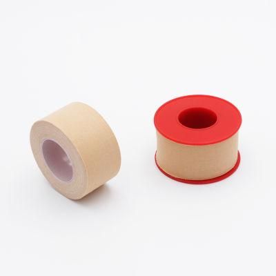 Direct Manufacture Zinc Oxide Adhesive Plaster Tape White Cotton/Skin Color with Plastic Cover