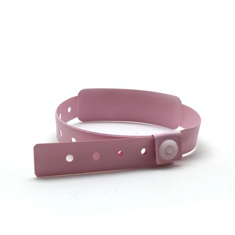 One off Use Face Wide PVC Material Wrist Band for Events