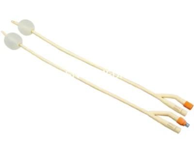 Disposable Medical Sterile 2 Way / 3 Way Latex Foley Catheter with Balloon Capacity 5-30ml for Adult and Children