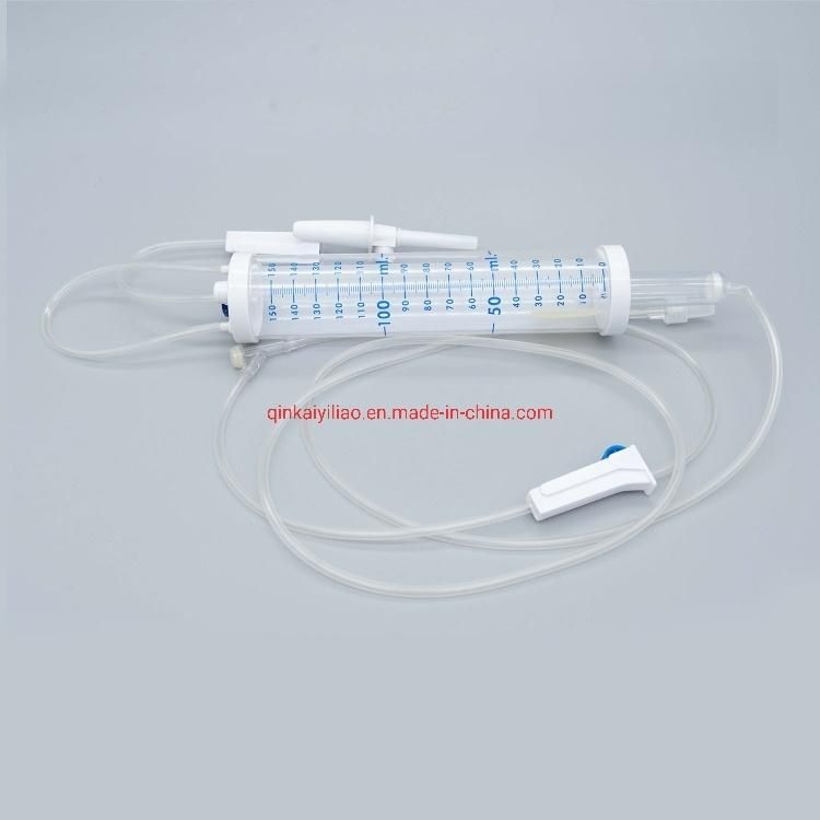 ISO Ce Medical Disposable IV Baby Burette Infusion Set with Drip Champer 100ml