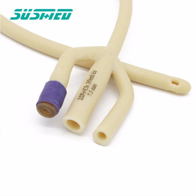 Catheterization Female Urine Catheter Double Balloon Latex Foley Catheter