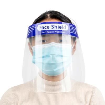 Protective Face Shield /Adjustable Transparent Face Shield/ Anti Fog Anti Splash Plastic Safety Face Shield