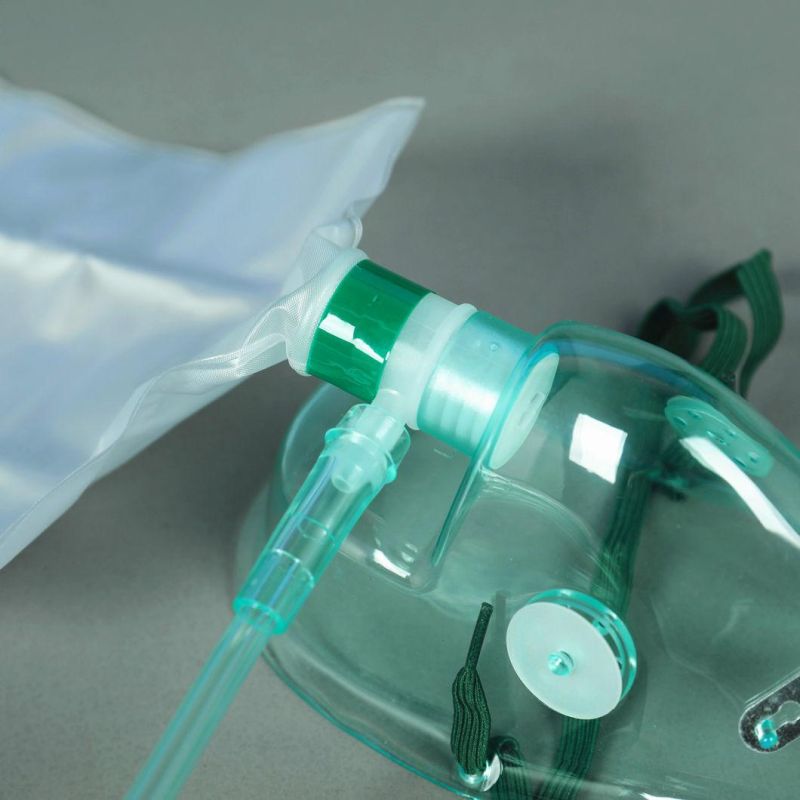 Disposable Oxygen Inhaler Face Mask with Reservoir Bag Medical Equipment