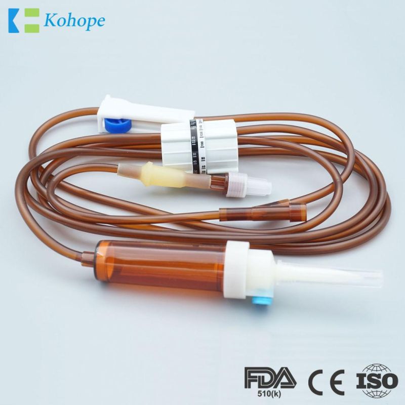 Disposable Medical Sterile Infusion Set, High Quality Giving Set, with/Without Filter/Needle, Luer Lock/Slip