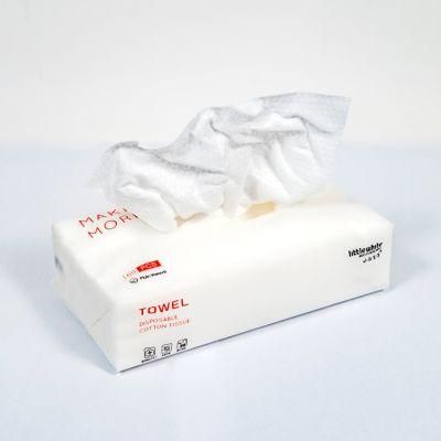 100% Cotton Disposable Facial Tissue Cotton Towel