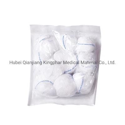 Non Sterile 100% Cotton Soft Surface Gauze Ball with X-ray