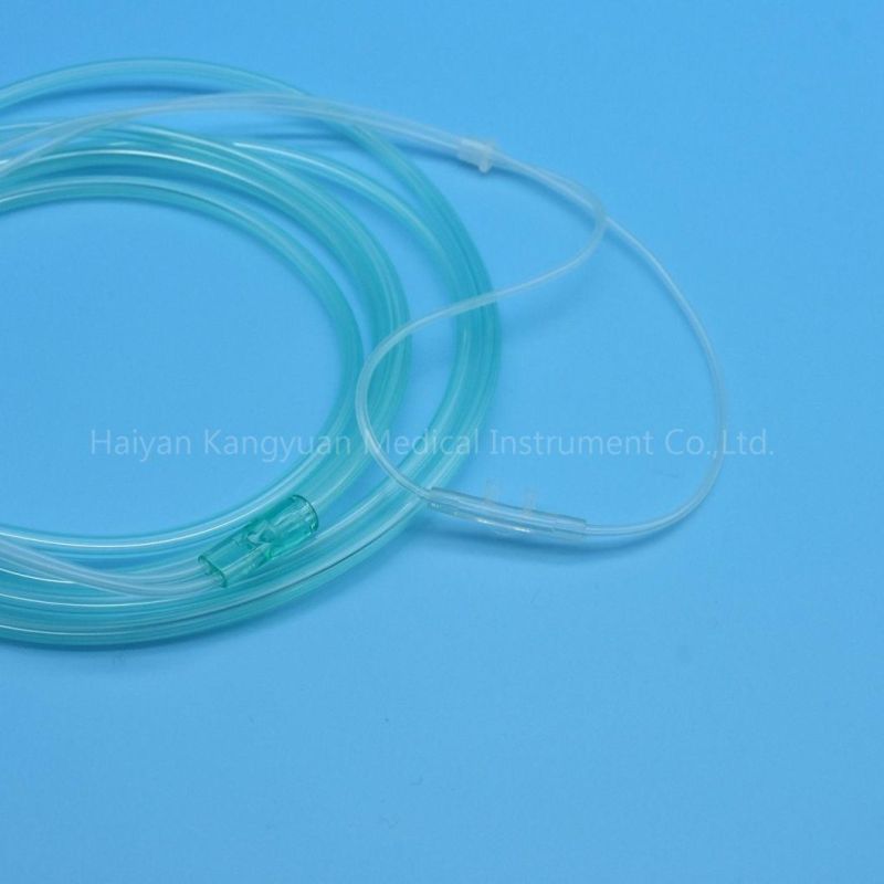 Whole Sale Disposable Oxygen Nasal Cannula PVC Transparent Tube Medical Supply Medical Material Soft Tip Oxygen Therapy Device