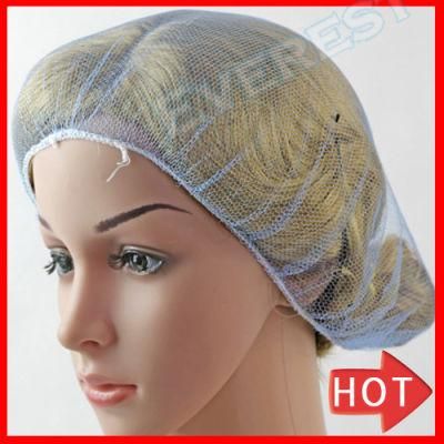 Disposable Polyester Mesh White Nylon Hairnets Medical Use