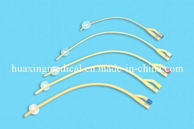 Disposable Medical Latex Foley Catheter, One Way, Two Way