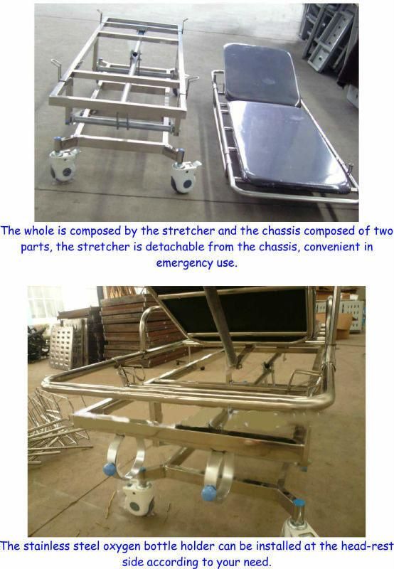 Hospital Stainless Steel Transport Cart (THR-E-5)