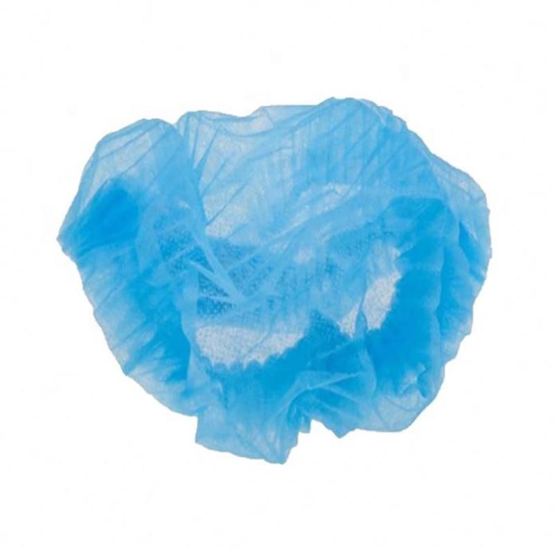 Medical Colorful Bouffant Cap Disposable Non-Woven Double Elastic Surgical Bouffant Cap