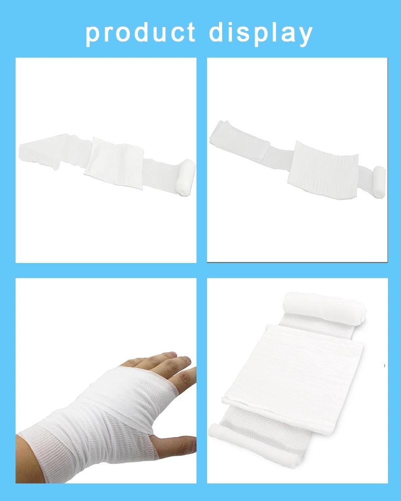 White Gauze Cohesive First Aid Sterile Conforming Bandage and Roll