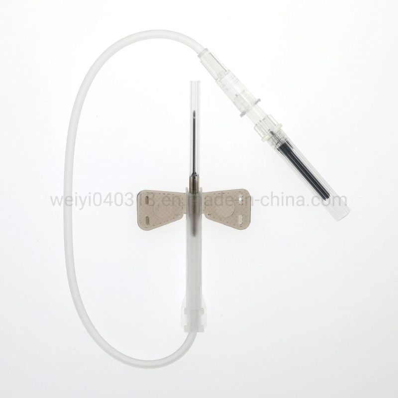 Disposable Hospital Butterfly Vacuum Blood Collection Needle with/Without Safety Clip