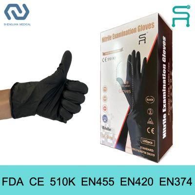 En455 510 Multicolor Powder Free Disposable Nitrile Examination Gloves