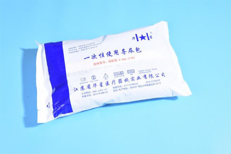 16#18# Latex Silicone Urinary Catheter with Independent Packaging, Complete Specifications, Medical Disposable Urinary Catheter Bag