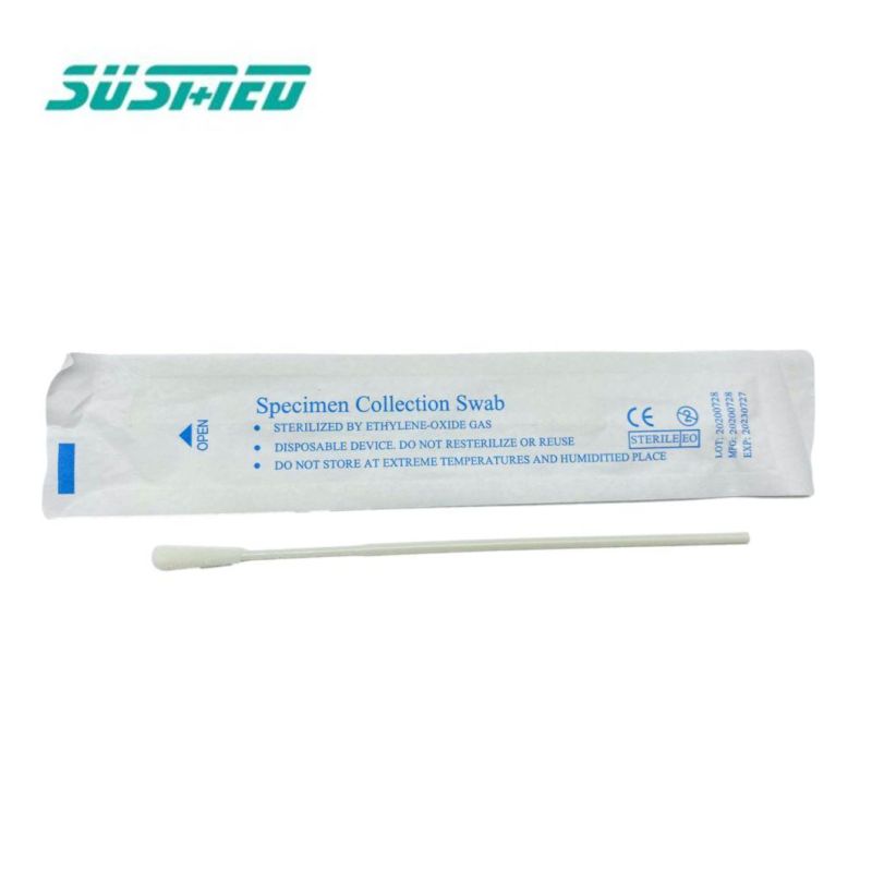 Disposable Nylon Urethra Vaginal Gynecology Cervical Sterile Specimen Collection Swabs