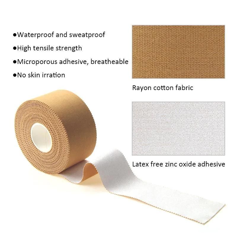 Cotton Rayon Medical Supply Zinc Oxide Strapping Bandage Sports Athletic Tape