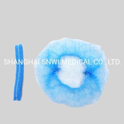 Disposable Non Woven Protective Clip Cap Nursing Round Cap Mop Cap