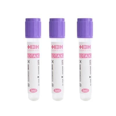 Hbh Medical Purple Vacuum / Non Vacuum EDTA Blood Collection Tube for The Hemocyte