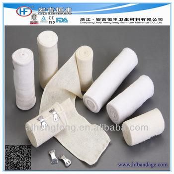 Hf B-3 Manufacturer Hot Sale Bleached Plain Elastic Bandage