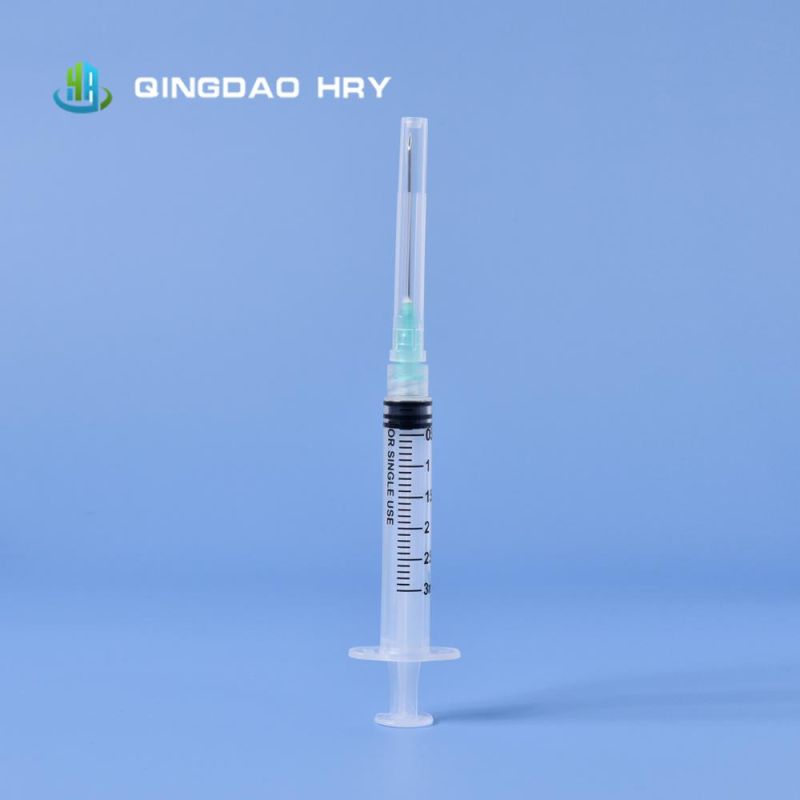 Disposable Syringe 1ml 3ml Luer Slip & Luer Lock with Needle Eo Sterilized