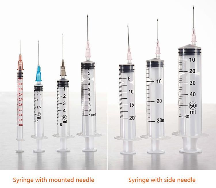 3 Part Disposable Automatic Medicine Syringe Plastic Syringe with Needle