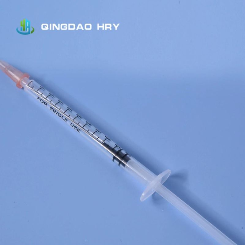 1ml Disposable Syringe Luer Slip with Needle Professional Factory with FDA 510K CE&ISO Improved for Vaccine Stock Products and Fast Delivery