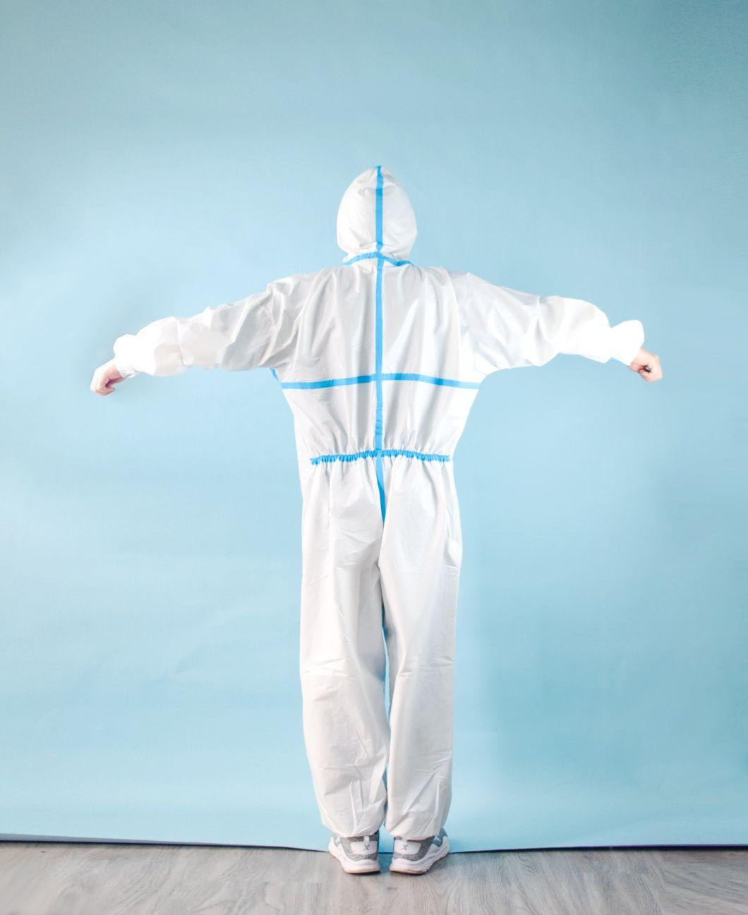 Disposable Protective Coverall PPE Kit Ce Disposable PP Woven Coverall with Hood Disposable Propylene Coverall