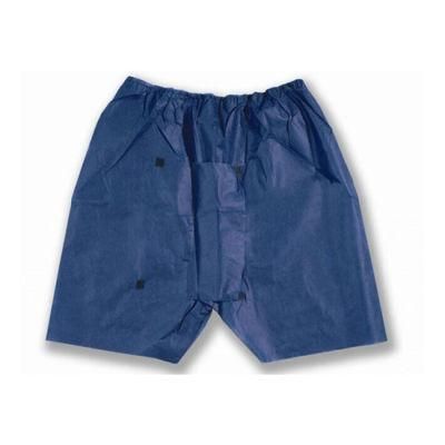 Disposable Endoscopy Exam Shorts Dark Blue