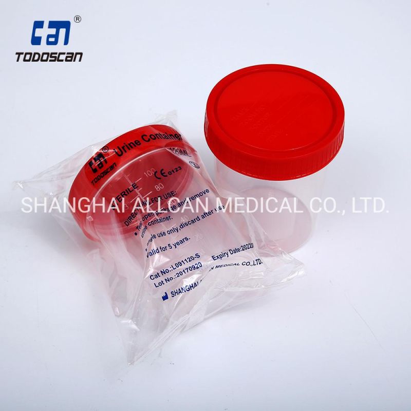 Disposable 120ml Medical Specimen Urine Container