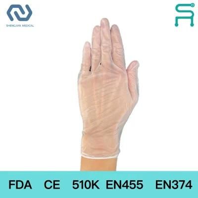 Powder Free Disposable Vinyl Examination Gloves PVC Gloves with CE FDA