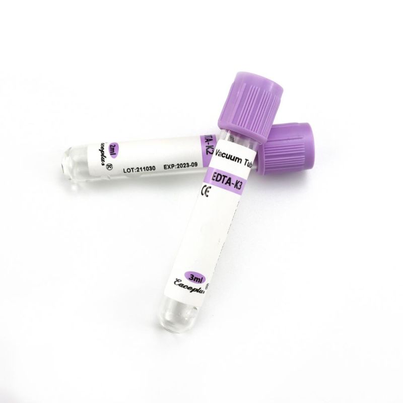 Siny Medical Blood Collection Glass Tube EDTA K2 K3 Tube Plain Tube with CE