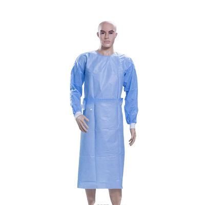 Disoposable Protective SMS Non-Woven Fabric Fulid Resisitant Isolation Gown Surgical Gown