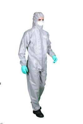 Type 3-4-5-6 Chemical Spray Tight Sf PP PE Fabric Protective Coverall