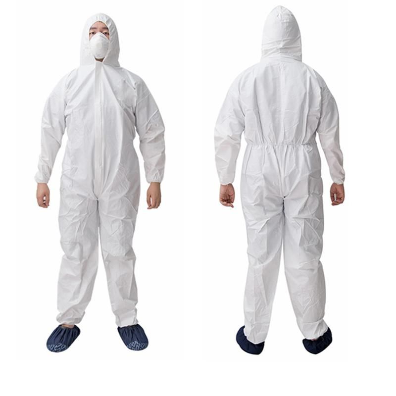 Wholesale Disposable Coverall Suits Overalls Disposable with Hood Cat 3 Type 5/6 Coverall