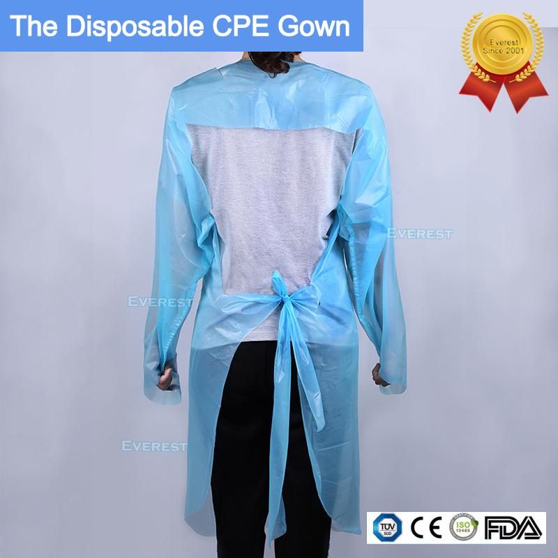 Disposable CPE Isolation Gown for Meat Processing