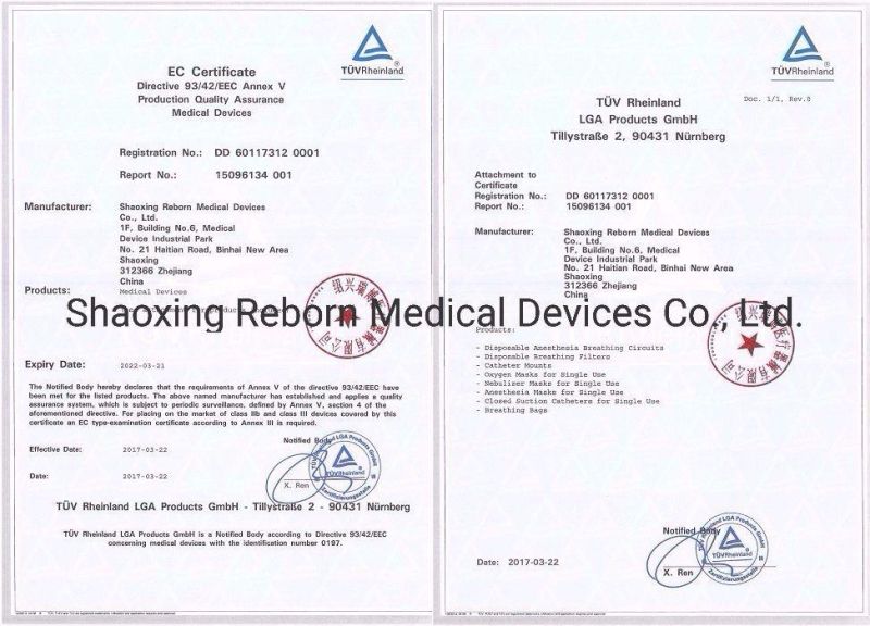 Disposable Expandable Circuit for Single Use Medical Material for Hospital Use CE and ISO Marked