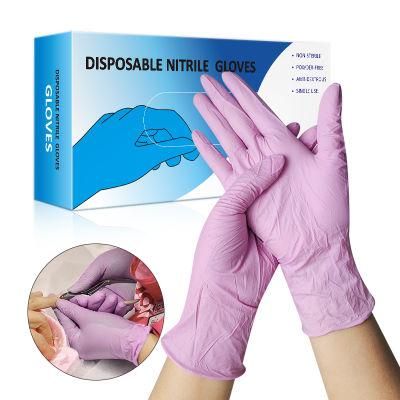 Home Work Labor Protection Disposable Nitrile Gloves