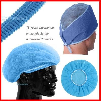 Double/Single Stitched Disposable Non Woven Mop Cap for Nursing Use