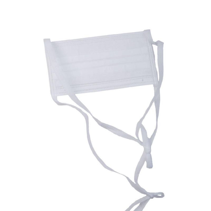 Qualified Factory OEM Tie on Style 3 Ply Surgical Face Mask