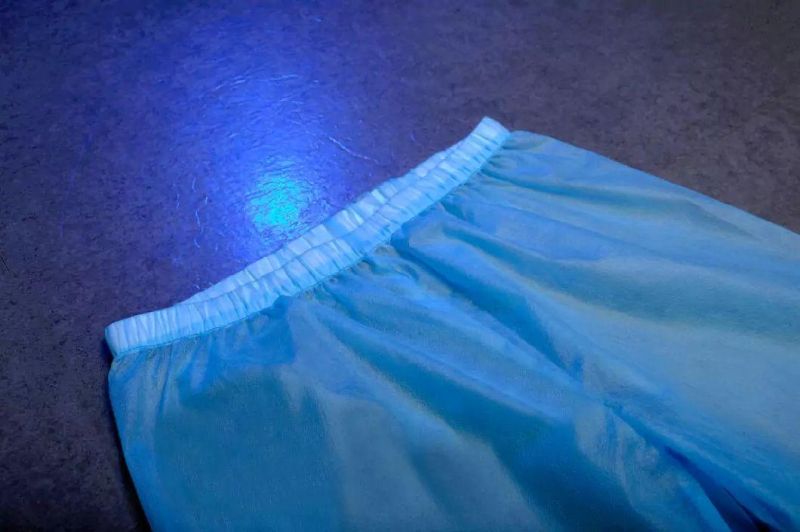 Disposable Split Isolation Blue Suits Top Trouser Suit PP Non-Woven Fabric 45g