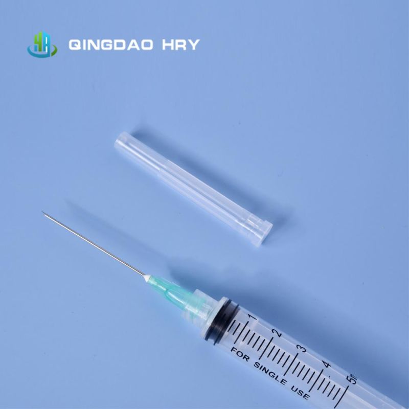 5ml Disposable Sterile Injection Syringe with Needle & Safety Needle, Insulin Syringe, Safety Syringe with CE FDA 510K and ISO13485